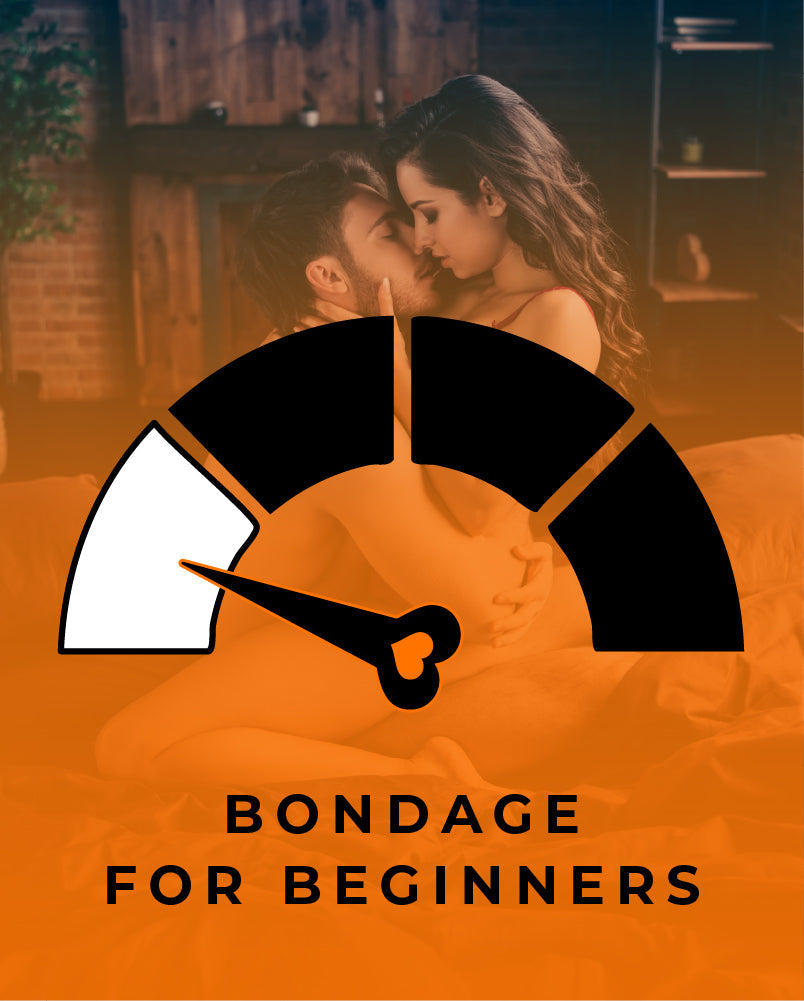 Illustrated couple exploring beginner-friendly bondage concepts in a safe and approachable way.