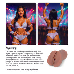Hana | The Rave Babe | Handheld Male Stroker | Caramel