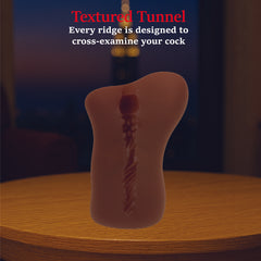 Naomi | The Lusty Lawyer | Handheld Male Stroker | Chocolate