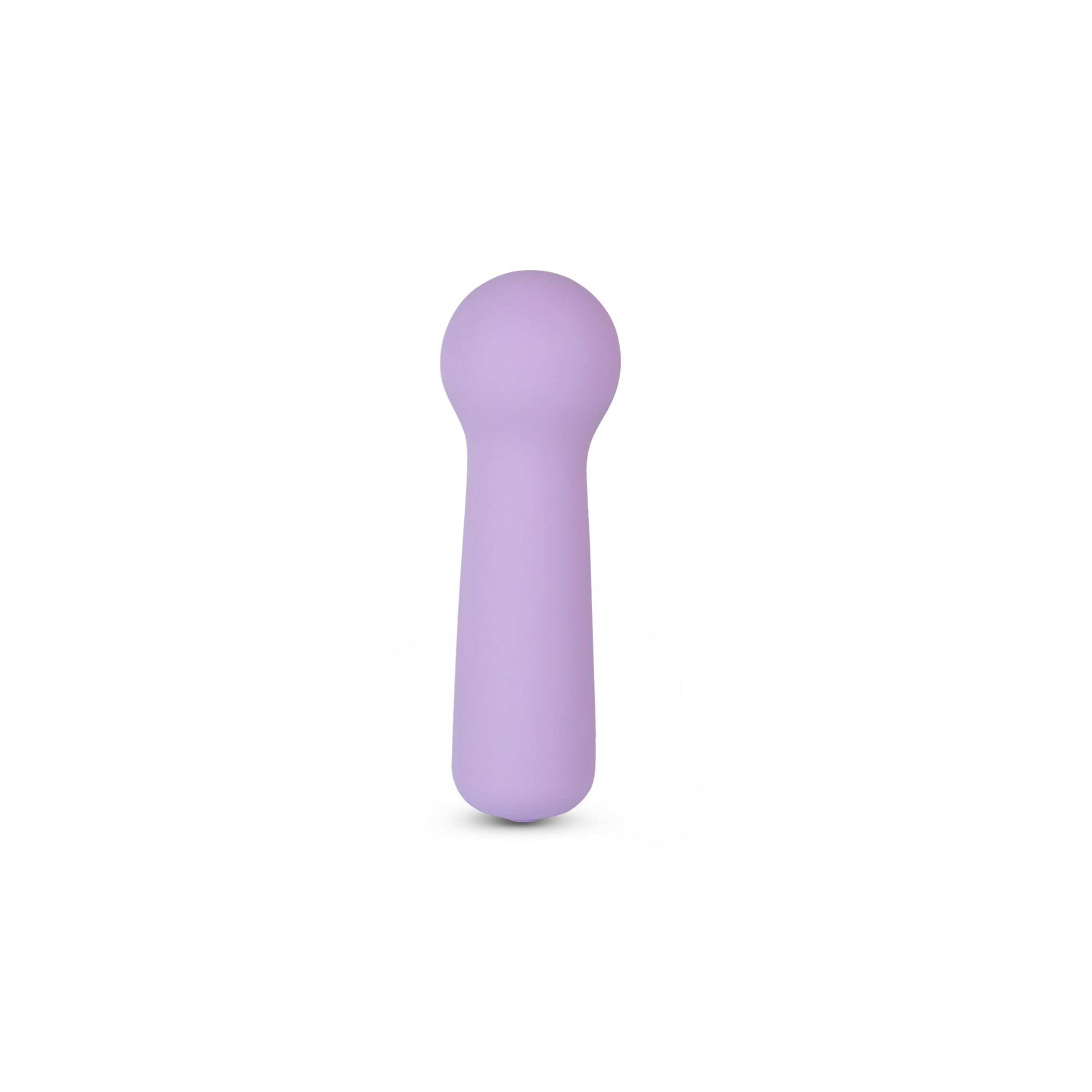 Joy Penny mini wand vibrator in pastel purple designed for smooth external clitoral stimulation