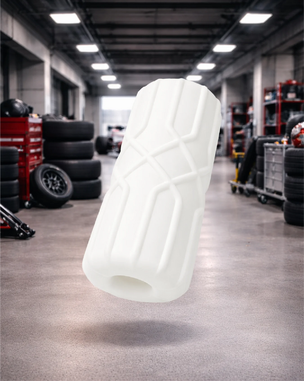 Powertrain precision male stroker textured sleeve with engineered channel design for consistent stimulation